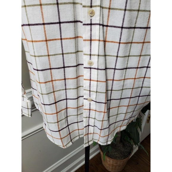 Croft & Barrow Men's White Cotton Collared Long Sleeve Buttons Down Shirt Size M - Picture 4 of 11